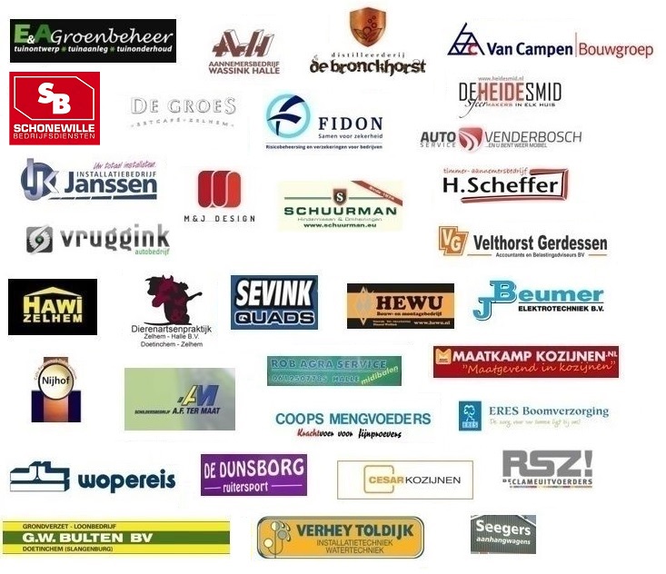 Sponsors in het zonnetje