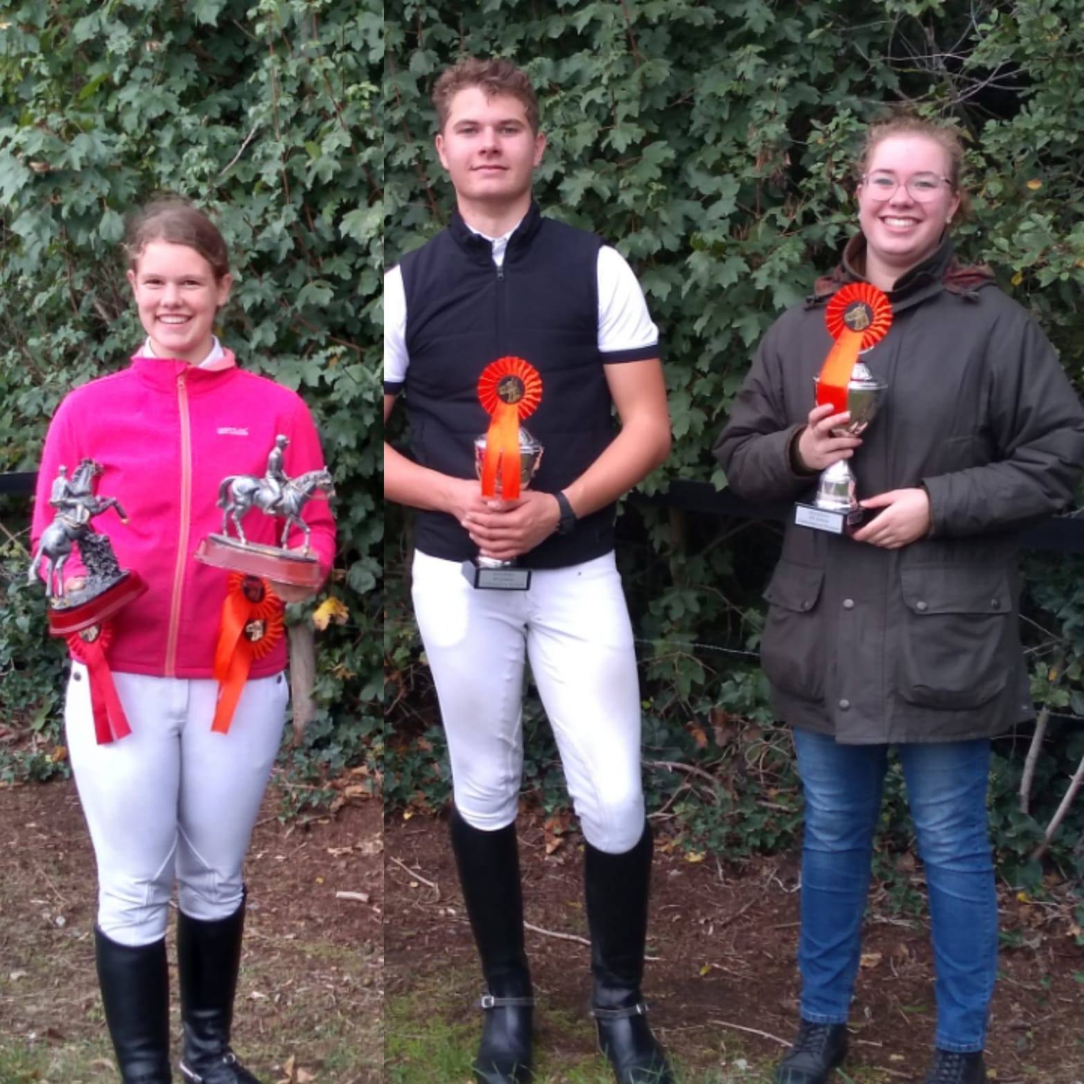 Anne, Jesse en Sanne clubkampioenen van 2020 bij RV en PC Zelhem